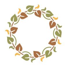 nature leaves wreath