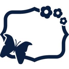butterfly flower frame