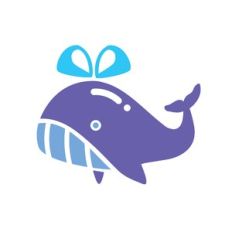 cute whale