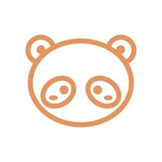 panda line art