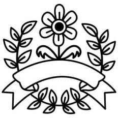 simple floral banner