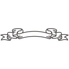 simple ribbon banner
