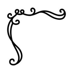 filigree corner decoration