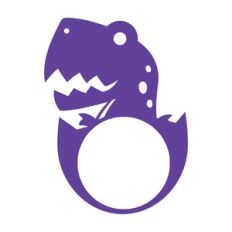 dinosaur monogram frame