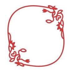 elegant red frame