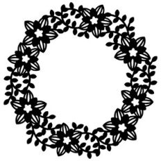 decorative floral wreath