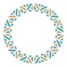 geometrical mosaic frame