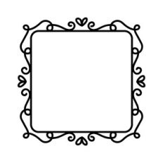 simple line frame