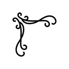 filigree corner decoration