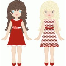 rag doll valentine dress