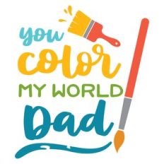 you color my world dad