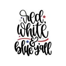 red white and blue y'all