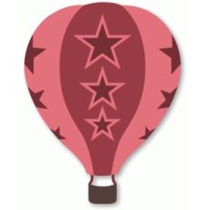 'star' hot air balloon