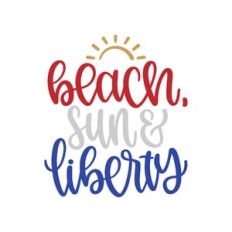 beach sun and liberty