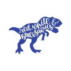 red white and blueosaurus