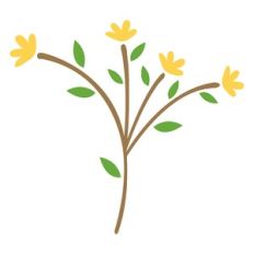 floral leaf ornament