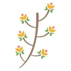 floral leaf ornament