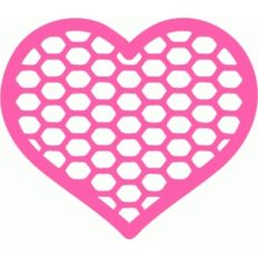 fishnet heart