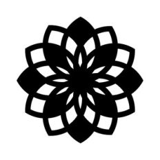 floral mandala element