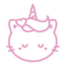 cat with unicorn horn