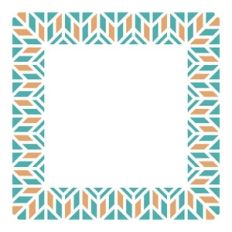 geometrical mosaic frame