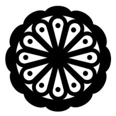 floral mandala element