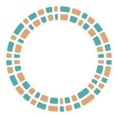 geometrical mosaic frame
