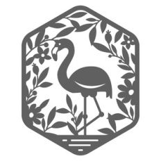 whimsical flamingo