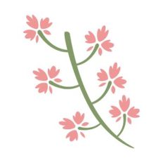 floral leaf ornament