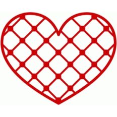 patterned heart