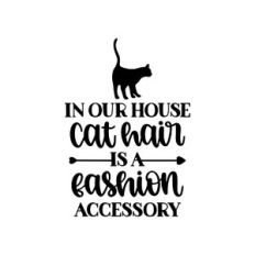 in our house cat hair is a fashion accessory