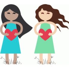 girl with heart