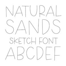 dtc natural sands sketch font