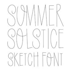 dtc summer solstice sketch font