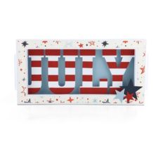 shadow box decor july