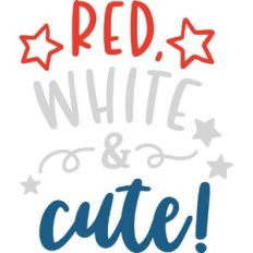 red, white and cute