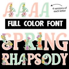 spring rhapsody color font