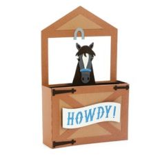 horse stall box card