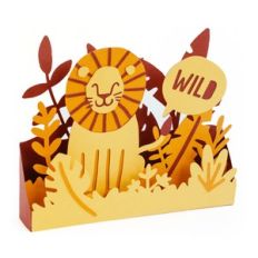 birthday lion box card