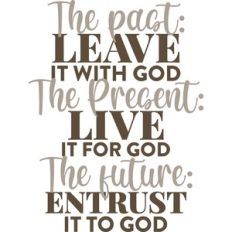 entrust it to god
