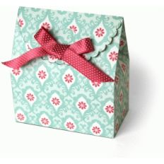 3d scalloped flap favor box