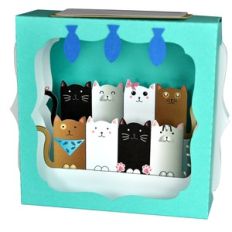meow gift card box – print and cut
