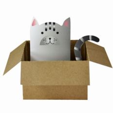 tabby kitty in a box – print and cut