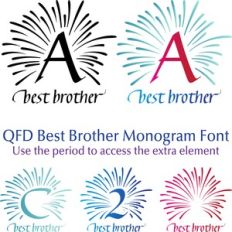 qfd best brother monogram font