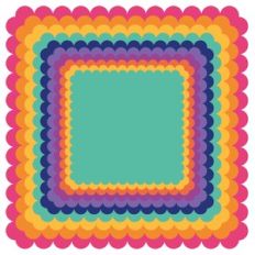 nested scallop squares
