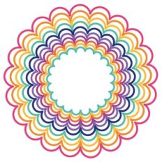 scallop circle frames