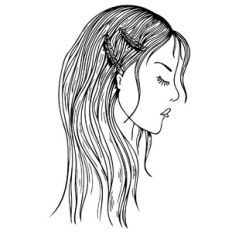 girl in profile