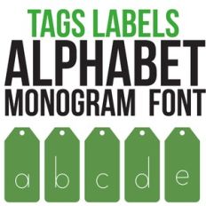 cg tags labels monogram