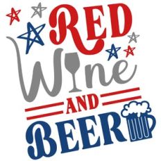 red wine and beer