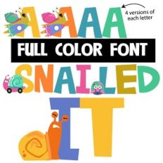 snailed it color font
